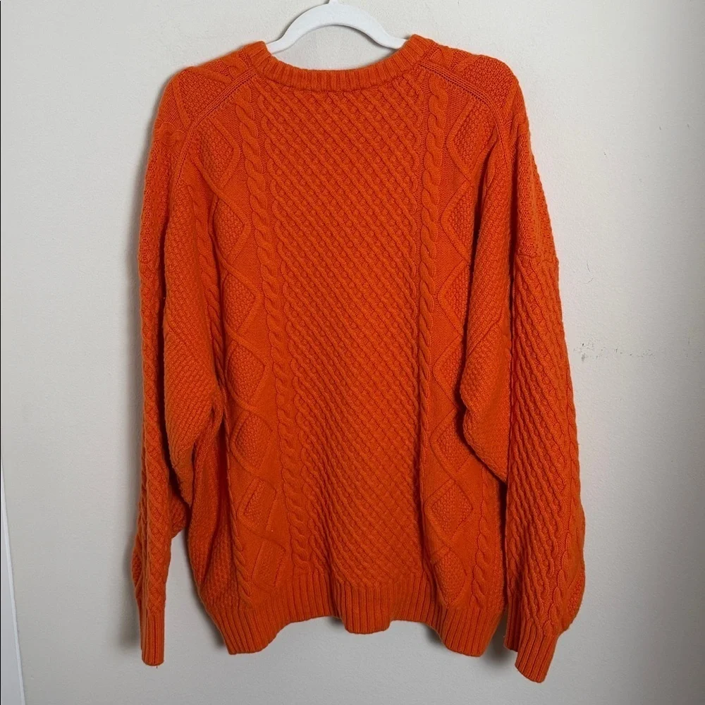 Sunday Best Peggy Wool Sweater Orange Size Large Oversized